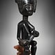 Vintage afrikanische Volkskunst Statue Mutter Fruchtbarkeit geschnitzte Holzskulptur K1