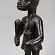 Vintage afrikanische Volkskunst Statue Mutter Fruchtbarkeit geschnitzte Holzskulptur K2