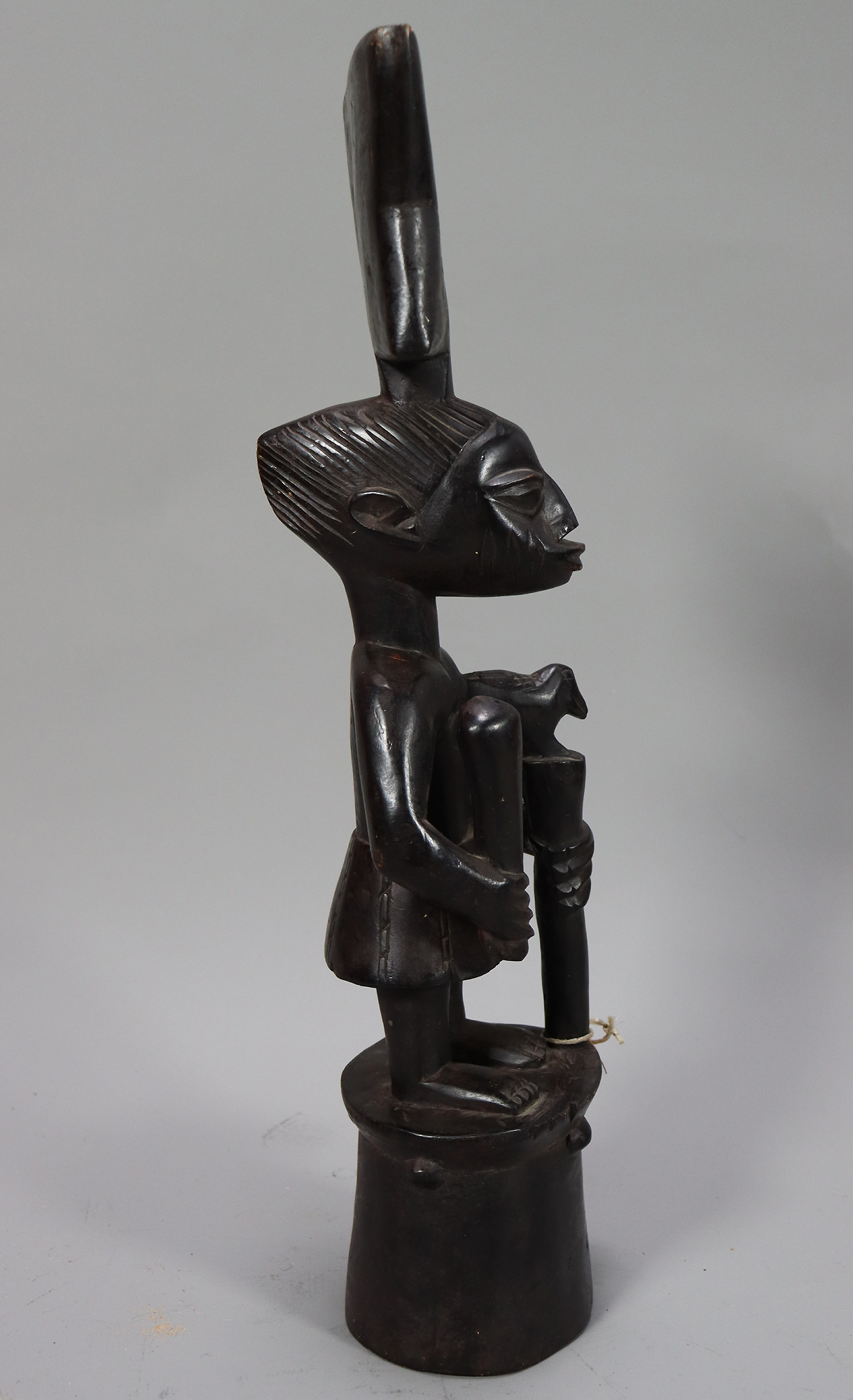 Vintage African Folk Art Statue Mother Fertility Carved Wood Sculpture Chokwe Figure Carving, Figure, Statue, Sculpture K2