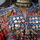 3 teilig antik Orient Nomaden kuchi frauen Tracht afghan kleid afghanistan hand bestickte kostüm Nr-B