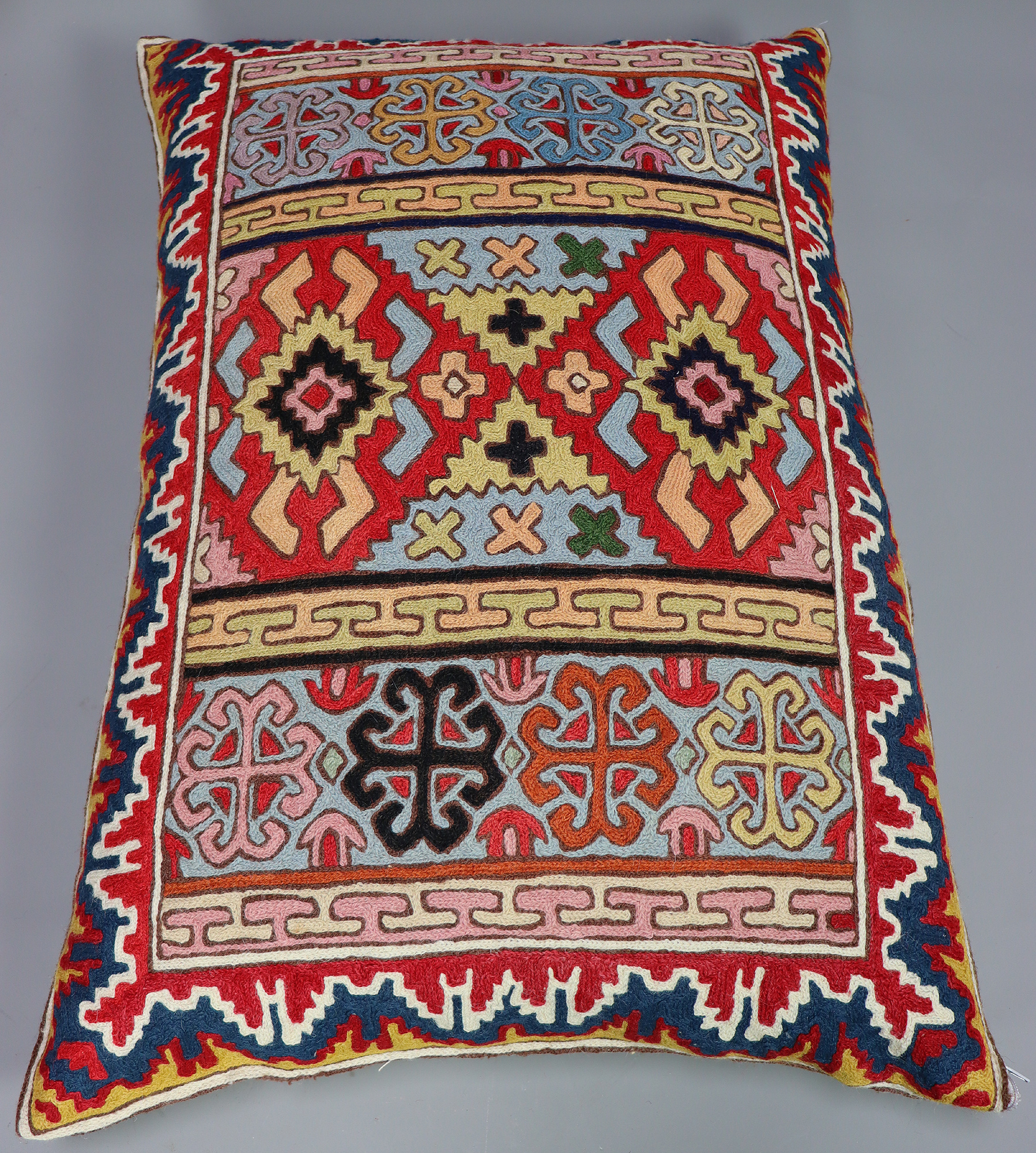 85x60 cm  Sumakh cushions embroidered textiles from Kashmir cushion   No:M