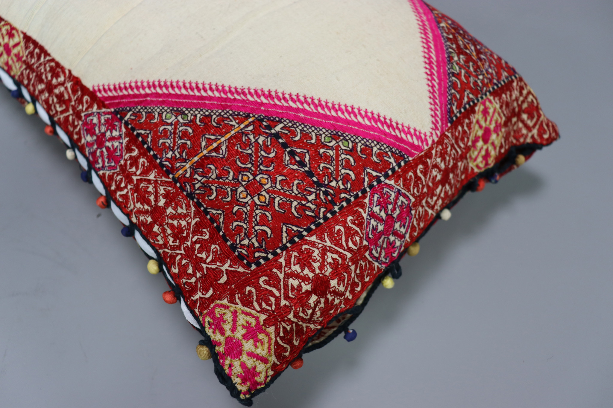 75x55 cm antique nomadic susani  cushion pillow  Swat Valley  pakistan No:14