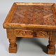 30x30 cm Antique  wooden Unique table  from Afghanistan Nuristan 22G