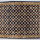 75x63 cm super-feine Qualität 100 % Seide handgeknüpfte orientteppich Silk Carpet Blau