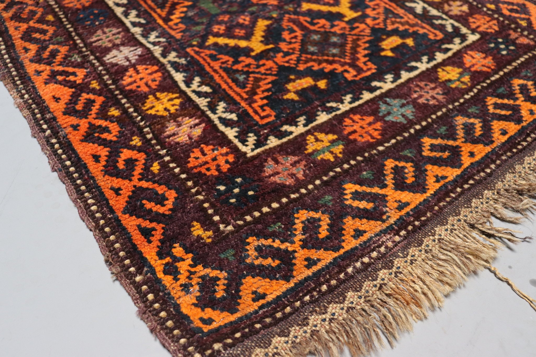 80x72 cm Antique  Nomadic Beloch  carpet rug