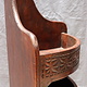 antique Hand Carved orient vintage wooden  corner shelf cabinet