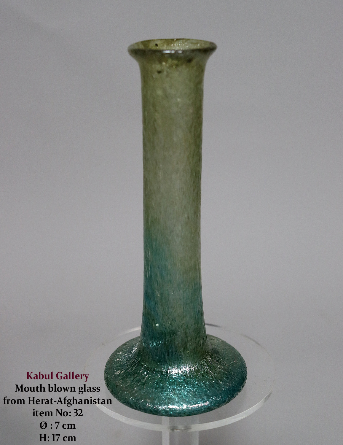Handgefertigtes mundgeblasenes Glas Vasen Stadt Herat Afghanistan 28-36