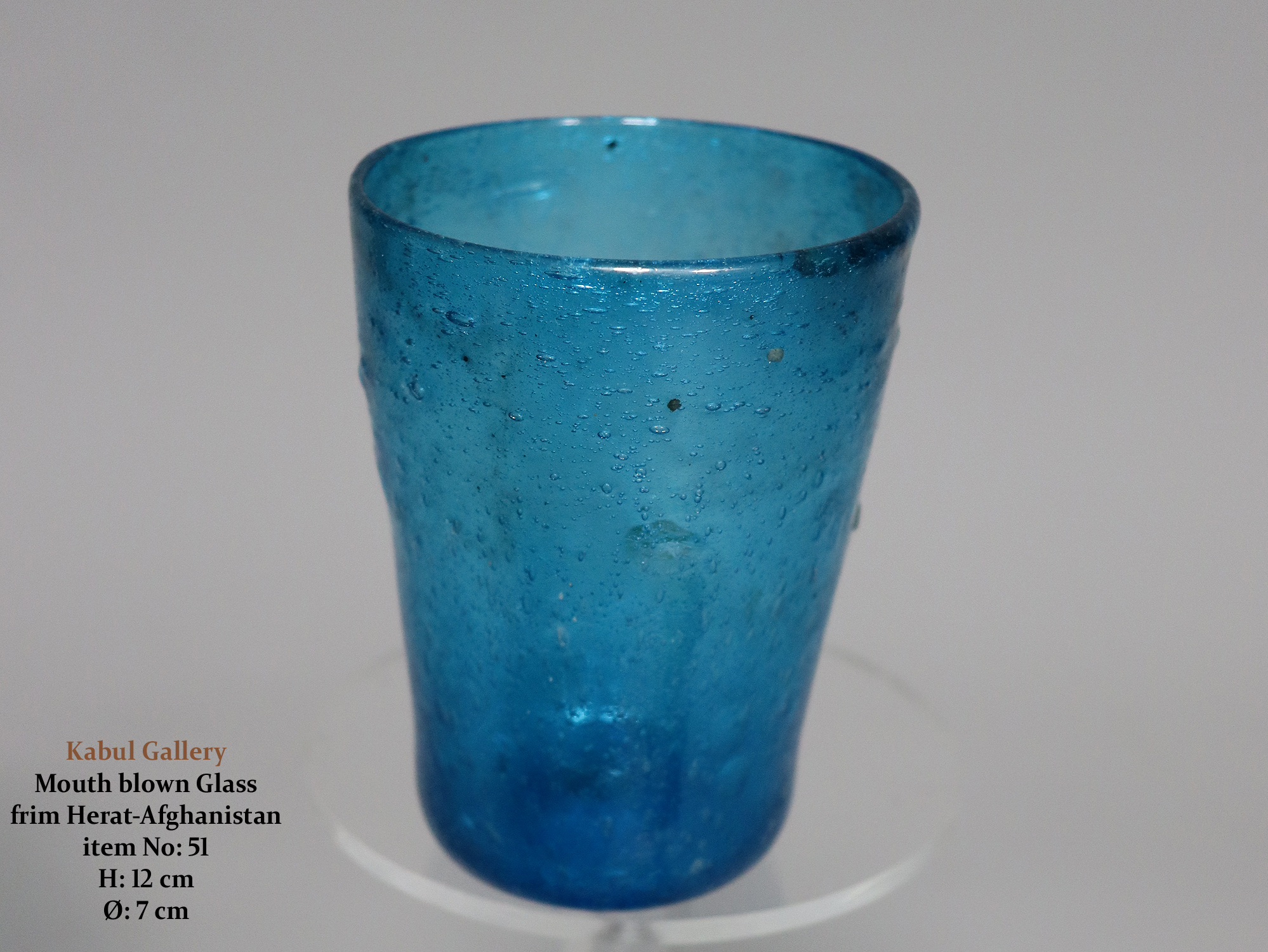 Handgefertigtes mundgeblasenes Glas Vasen Stadt Herat Afghanistan 46-54