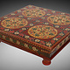 70x70 cm  orient vintage hand painted  low tea table Coffee side Table from Afghanistan 22/A
