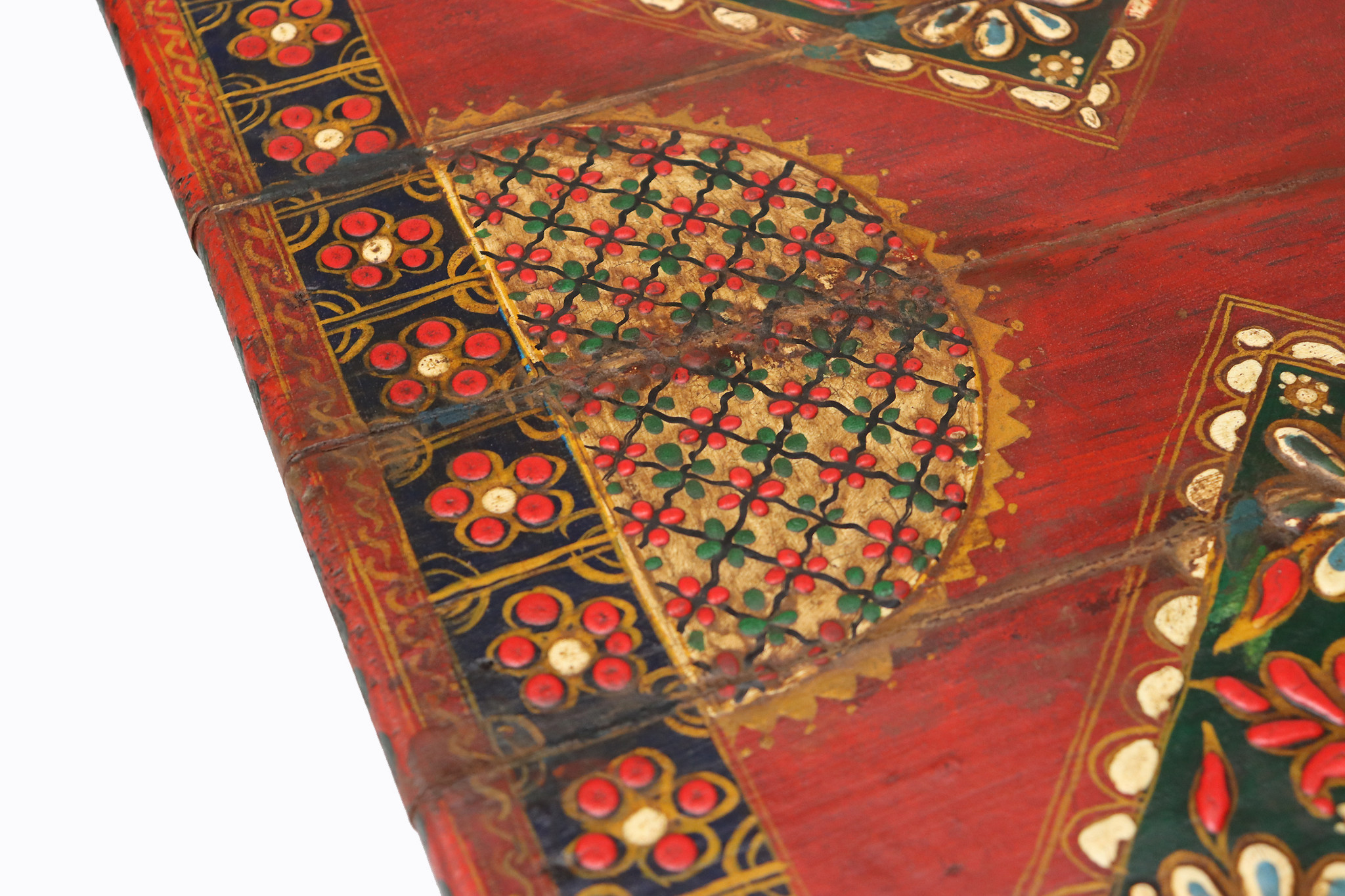 80x80 cm orient vintage hand painted  low tea table Coffee side Table from Afghanistan 22/C