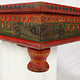80x80 cm orient vintage hand painted  low tea table Coffee side Table from Afghanistan 22/C