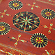 80x80 cm Orient Vintage handbemalter niedriger Teetisch beistelltisch aus Afghanistan 22/E