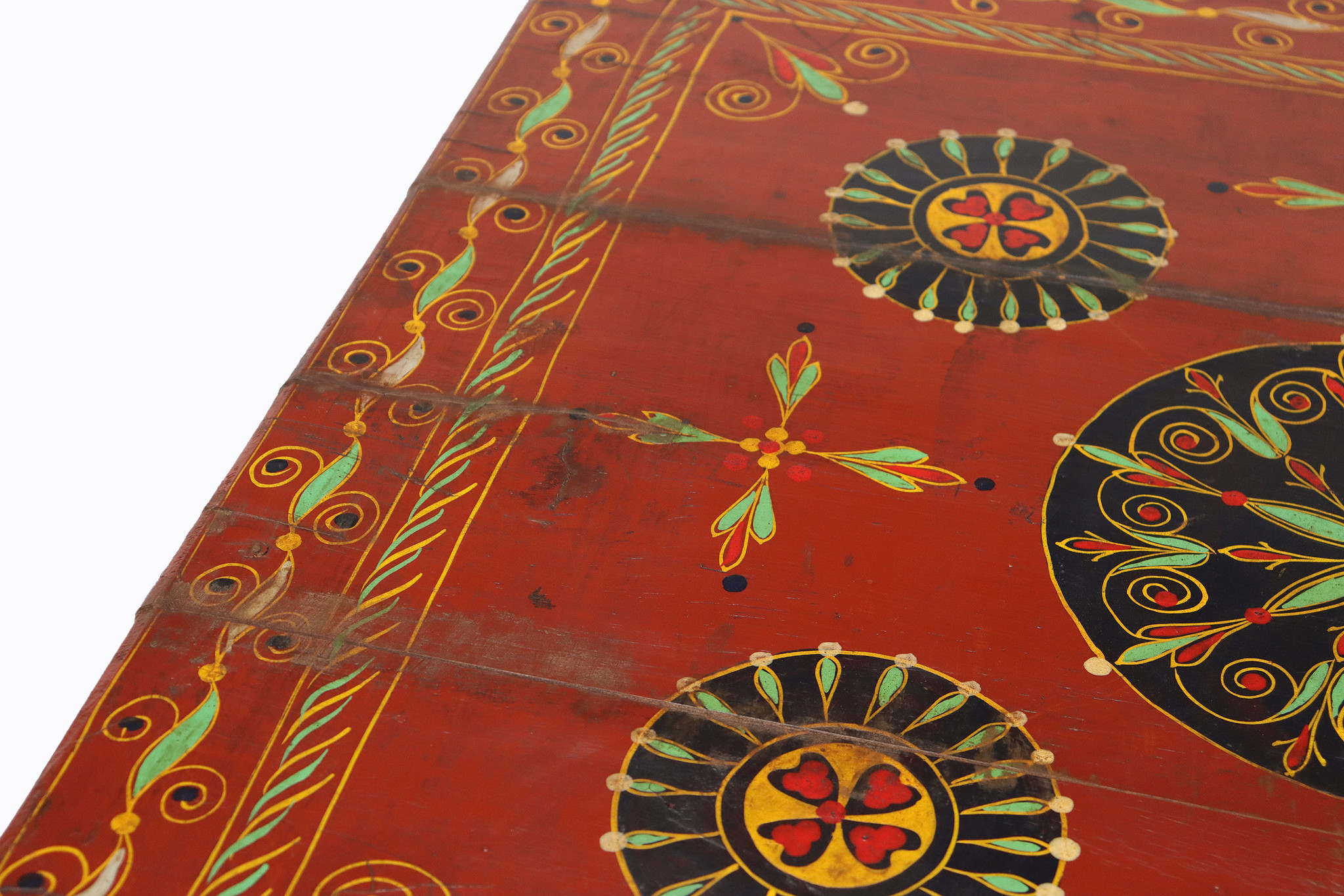 80x80 cm orient vintage hand painted  low tea table Coffee side Table from Afghanistan 22/E