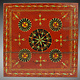 80x80 cm orient vintage hand painted  low tea table Coffee side Table from Afghanistan 22/E
