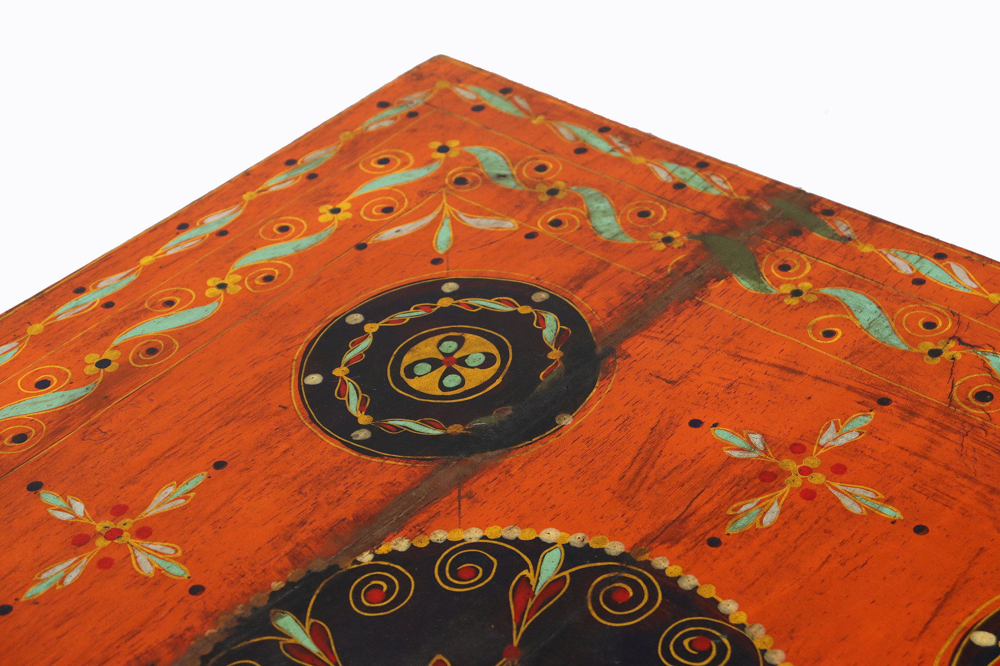 80x80 cm orient vintage hand painted  low tea table Coffee side Table from Afghanistan 22/F