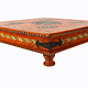 80x80 cm orient vintage hand painted  low tea table Coffee side Table from Afghanistan 22/F