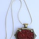 handmade vintage Afghan silver carnelian Necklaces & Pendants withe snake chain Turkmen Afghanistan No-22/WL3