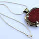 handmade vintage Afghan silver carnelian Necklaces & Pendants withe snake chain Turkmen Afghanistan No-22/WL3