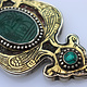 handmade vintage Afghan silver Jade Necklaces & Pendants withe snake chain Turkmen Afghanistan No-22/WL4