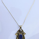 handmade vintage Afghan silver Lapis Necklaces & Pendants withe snake chain Turkmen Afghanistan No-22/WL  5