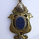 handmade vintage Afghan silver Lapis Necklaces & Pendants withe snake chain Turkmen Afghanistan No-22/WL  - 7