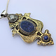 handmade vintage Afghan silver Lapis Necklaces & Pendants withe snake chain Turkmen Afghanistan No-22/WL  - 7