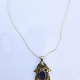 handmade vintage Afghan silver Lapis Necklaces & Pendants withe snake chain Turkmen Afghanistan No-22/WL  - 7