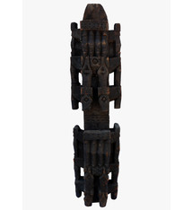 antique  orient solid hand-carved wooden Pillar column from Nuristan Afghanistan kohistan Pakistan  18/19 century Exklusiv