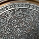 59 cm Ø  Antique ottoman orient Islamic  Hammer Engraved Brass table Tea table side table Tray from Afghanistan  No-227eb