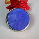 vintage Hand Crafted stunning Afghan Pillbox Box brass Lapis lazuli Gemstone decorated from Afghanistan No:IT51-60