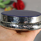 vintage Hand Crafted stunning Afghan Pillbox Box brass Lapis Lazuli decorated from Afghanistan No:IT62