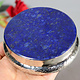 vintage Hand Crafted stunning Afghan Pillbox Box brass Lapis Lazuli decorated from Afghanistan No:IT62