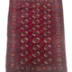 antique ersari hand-knotted  turkmen  bukhara  carpet. 22/1