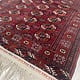 antique ersari hand-knotted  turkmen  bukhara  carpet. 22/1