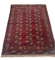 150x105 cm antique ersari hand-knotted  turkmen  bukhara  carpet. 22/3