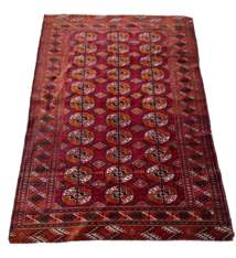 155x103 cm antique ersari hand-knotted  turkmen  bukhara  carpet. 22/4