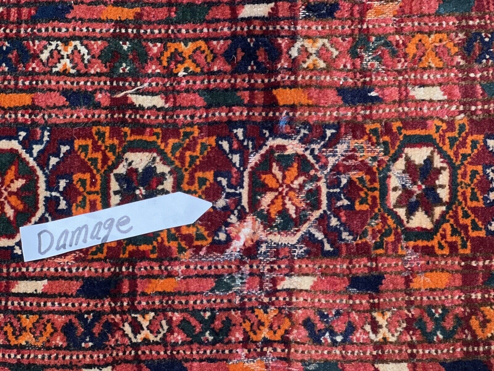 200x115 cm antik  turkmen  Bukhara  Teppich  22/5