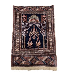 135x85 cm antik islamische handgeknüpfte Beshir Turkmen Saf Moschee Gebetsteppich janamaz wandteppich جائے نماز Jaye Namaz سجاجيد