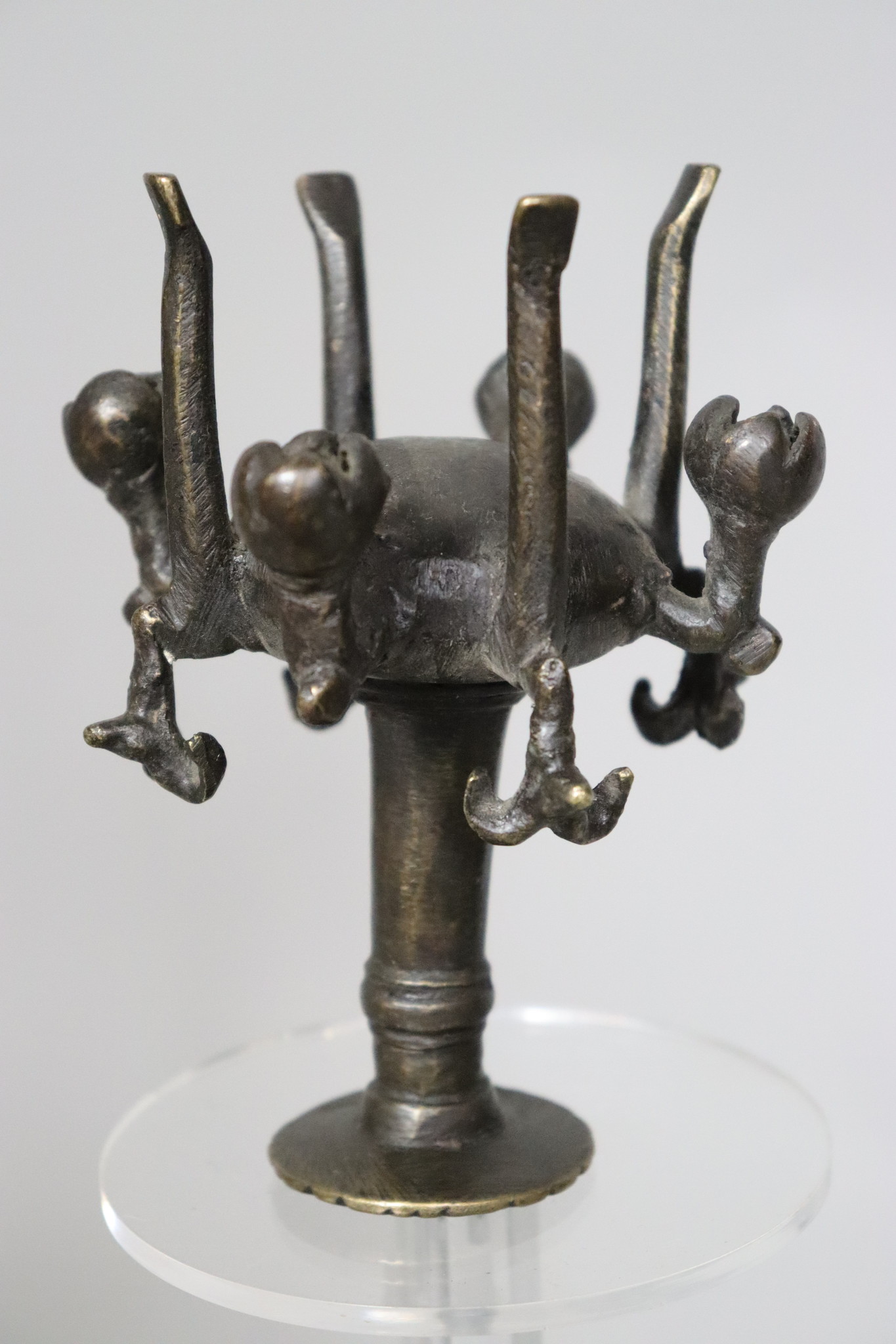 antike islamische Bronze Kohlpulverflasche Surmadani Kajal Flaschenbehälter (L)