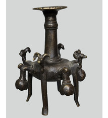 antike islamische Bronze Kohlpulverflasche Surmadani Kajal Flaschenbehälter (L)