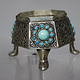 nickel silver box jewelry box casket Lidded Box / Bowl entree dishes Bowl Tureen With Lid  from Afghanistan pyramid 21/B