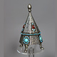 nickel silver box jewelry box casket Lidded Box / Bowl entree dishes Bowl Tureen With Lid  from Afghanistan pyramid 21/B