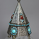 nickel silver box jewelry box casket Lidded Box / Bowl entree dishes Bowl Tureen With Lid  from Afghanistan pyramid 21/B