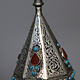 nickel silver box jewelry box casket Lidded Box / Bowl entree dishes Bowl Tureen With Lid  from Afghanistan pyramid 21/A