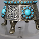nickel silver box jewelry box casket Lidded Box / Bowl entree dishes Bowl Tureen With Lid  from Afghanistan pyramid 21/A