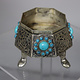 nickel silver box jewelry box casket Lidded Box / Bowl entree dishes Bowl Tureen With Lid  from Afghanistan pyramid 21/A