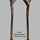 Antique large serving spoons from Afghanistan Nuristan with a beautiful rich patina