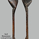 Antique large serving spoons from Afghanistan Nuristan with a beautiful rich patina