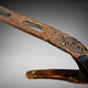 anantique orient solid hand-carved wooden hook from Nuristan Afghanistan kohistan Pakistan  19 century Exklusiv 22/D