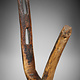 anantique orient solid hand-carved wooden hook from Nuristan Afghanistan kohistan Pakistan  19 century Exklusiv 22/D